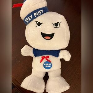 Ghostbusters Marshmallow Man Stay Puft Singing Music Battery Plush Theme Song
